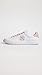 Tory Burch Women's Double T Howell Court Sneakers, Titanium White/Shell Pink, 11 Medium US