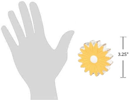 Collinspaintingdistressedwoodflowerpetalsshelfsittersmallyellowdaisy Urban Country Home Decor Collins painting distressed wood flower petals shelf sitter small yellow daisy urban country home decor