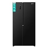Gorenje NRS917E41BX Kühl-Gefrierkombination/Freistehend/ 544L/ 39dB/ EEK: E/NoFrost Plus/EcoModus/Multiflow 360°/ CrispZone/FastFreeze/(BxHxT): 91,1 × 178,6 × 61,5 cm/Schwarz