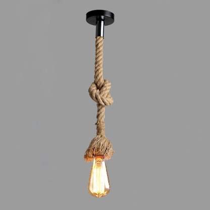 JUBILEE TRADERS Decorative Classy Design Jute Rope Hanging Light