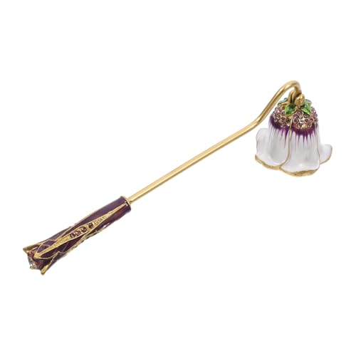 ABOOFAN Candle Extinguisher Cover Metal and Rhinestone Crafted Snuffer for Home Decor