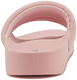 Soda BETWEEN ~ Women Flat Open Toe Single Plush Wide Strap With Fashion Footbed Slide Sandal (8, PINK PU, numeric_8) | Image 1