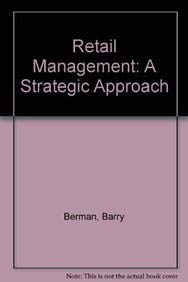 Retail management: A strategic approach 0023086416 Book Cover