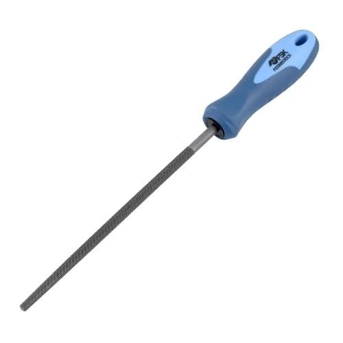 Lima redonda 250mm, diseño ergonómico, acero de alta resistencia, ideal para desbarbar, modelar y afilar superficies en metal y madera.