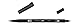 Produktbild Tombow ABT Dual Brush Pen, ABT-N25-1P, Stift mit zwei Spitzen, perfekt fürs Hand Lettering und Bullet Journal, wasservermalbar, lamp black