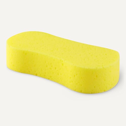 Amazon Basics Jumbo Sponges for Car Cleaning, Bodywork & Windows, Large, Pack of 3, Yellow - Image 6