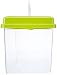 Ferplast Acquario in plastica per pesci GEO MEDIUM Vasca 2,5 L Contenitore per piccoli animali acquario terrario insetti tartarughe, Robusta plastica, Fessure di ventilazione, Maniglia per facile trasporto, 23,2 x 15,3 x h 16,6 cm Verde