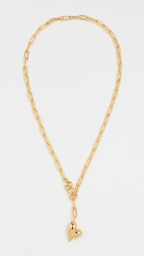 JENNY BIRD Women's Puffy Heart Chain Necklace, Gold, One Size2