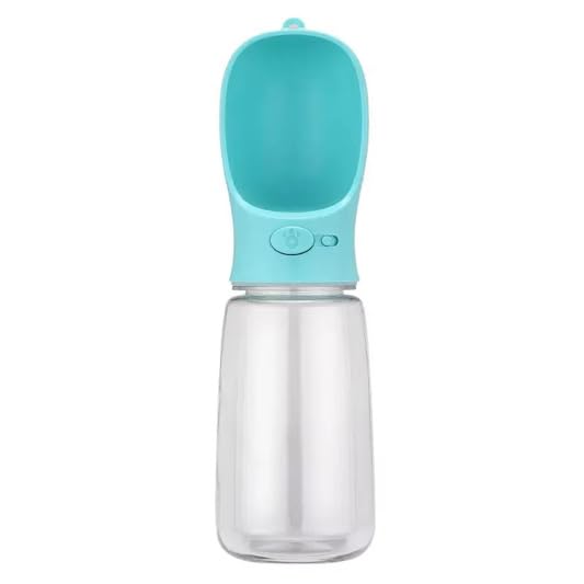 Portable Dog Water Bottle, Capacity, Leak-Proof Dispenser for Walking Travel, Hiking, Camping, Outdoor Use (fresh blue, 550ml)