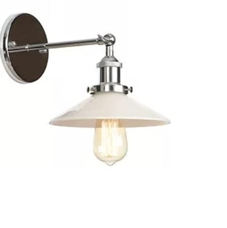 Duvar Lambası, Mylights Modern Spor Mafsalı Gümüş Gövde Beyaz Başlık Aplik Metal Aplik