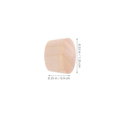 500 Bouchons en Bois Brut Coniques 135x9x12mm Cache-Vis Meuble