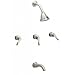 Phylrich K2104/25D - Amphora Three Handle Tub and Shower Set - Trim Only