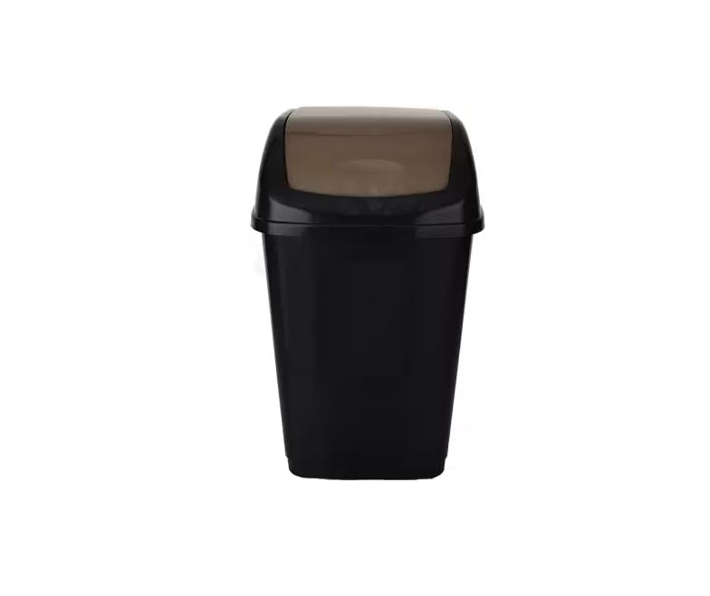 Dhwani Enterprise 15ltr Plastic Square Swing Tidy Lid Dustbin