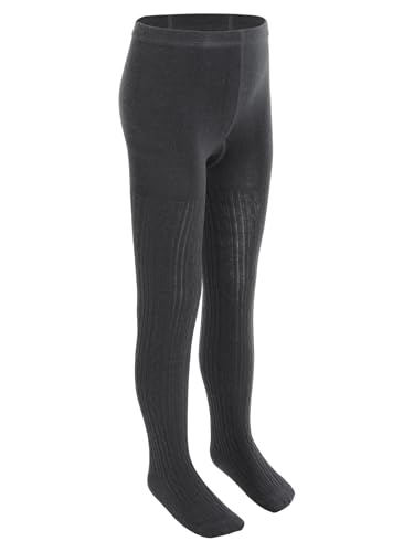 TiaoBug Kids Girls Seamless Cable Knit Pantyhose Footed Leggings Stockings Ballet Dance Tights Pants Yoga Trousers2