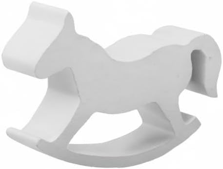 Miniatura 8 de ULTNICE Pequeño caballo mecedora de madera juguetes para niños - blanco