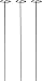 Bosmere 24" Single Plant Stem Support with 3" Hoop, 3-Pack