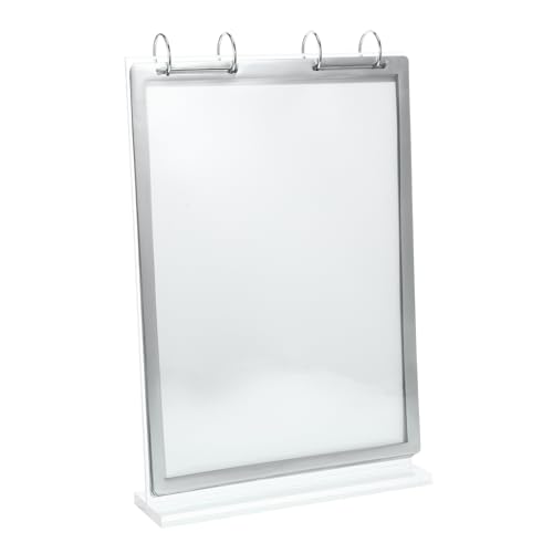 NAMOARLY Display Stand Sign Display Shelf The Menu Acrylic Stands for Display Sign Stands for Display Paper Display Stand Table Acrylic Rack Acrylic Sign Holder Menu Stand Iron Transparent