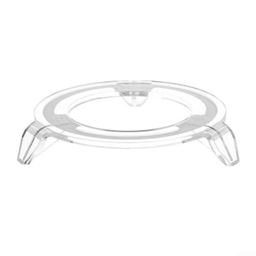 Soporte de altavoz acrílico transparente para base de audio giratoria de sobremesa
