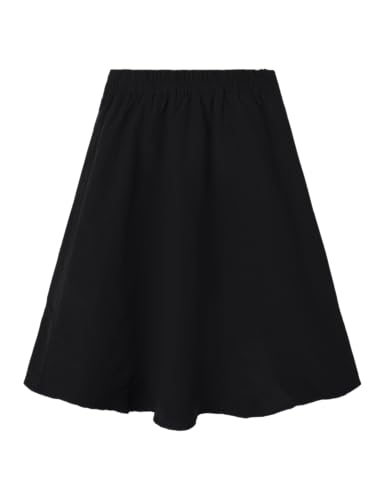 NAME IT Mädchen Nkflynet Maxi Skirt, Black, 140