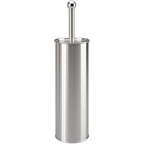 Bath Bliss Stainless Steel, Rust Resistant, Heavy Duty Toilet-Brushes, 1 Pack, Satin Cover