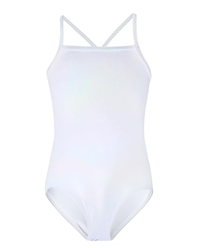 Image of Leotard for Girls Dance Size 4t 5t Shiny Silver Ballet Camisole Undergarment Little Kids Lightweight Gym Bodysuit