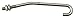 De-Sta-Co Clamp Accessories, Hook Assembly w/Locknuts, J-Hook, Use w/ clamp TC-330-SS, St. Steel (1 Each)