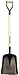 GENERAL PURPOSE STEEL SCOOP WITH D GRIP