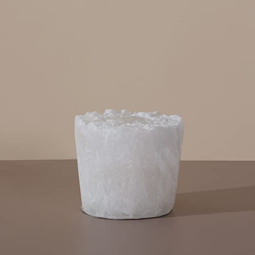 Image of MIYA LIFE Nature Crystal Passive Diffuser Stone Essential Oil Diffuser Hand Carved Selenite Stone Diffuser - Perfect for Meditation Reflection Bedroom Decoration (1 Piece, Cylinder Diffuser)