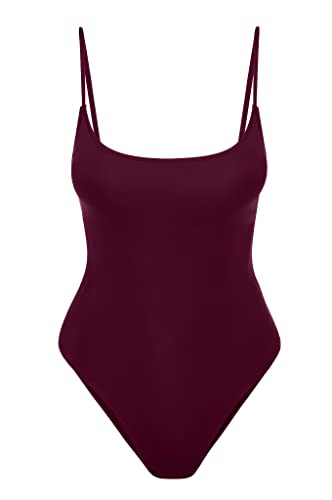 Image of Narecte Sexy One Piece Bathing Suit for Women Tummy Control High Cut One Piece Swimsuit Womens