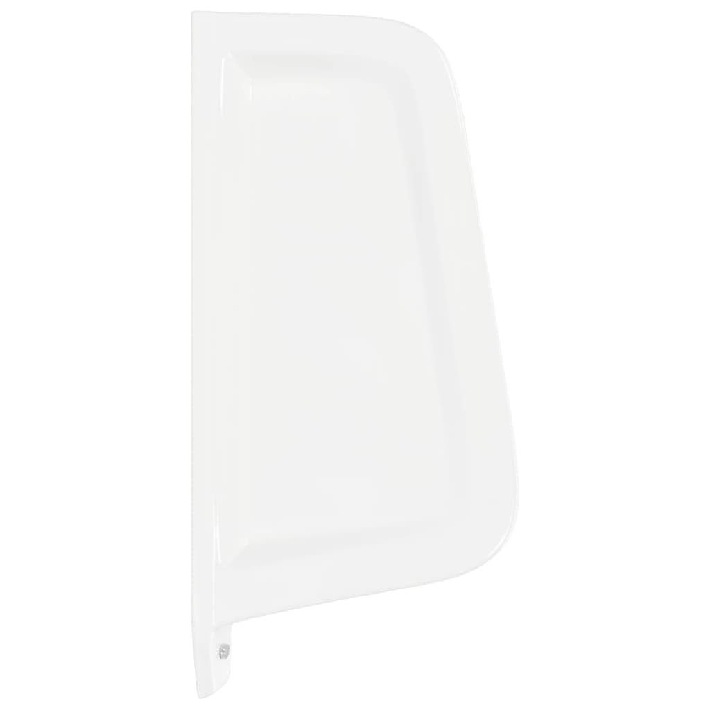 vidaXL Separador de privacidad de urinario de pared cerámica blanco
