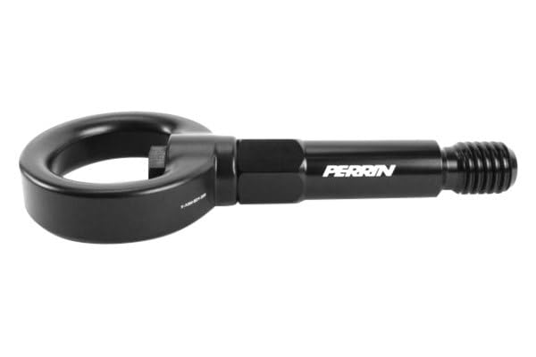 Perrin Performance Aluminum Rear Tow Hook Kit Black Compatible with 2020 Toyota Supra