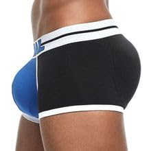 JOCKMAIL Mens Padded Boxer Brief Underwear with Hip Pad Enhancing Removable Underwear2