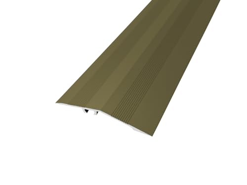 90CM (2.95FT) Aluminium Door Bars Threshold Ramp Strip Transition Trim Laminate Tiles IP71 TMW Profiles (Champagne)