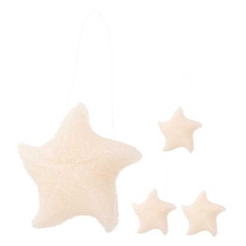 FOMIYES 4 Piezas Cepillo De Baño De Esponja Esponja De Baño Para Bebés Depurador De Shower Esponjas De Ducha Beige