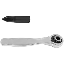 1 Pcs 72-Tooth Mini Screwdriver, 1/4 Inch Drive Micro Ratcheting Bit Driver with 1 PH2 Bit, Suitable for Tight Spaces