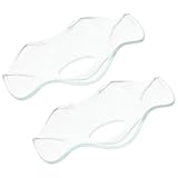 JOINPAYA Wachsfänger Glas 2 Stück Durchsichtige Tropfauffangringe mit Löchern Kerzenhalter Zubehör für Stabkerzen Passend für Festliche Dinner und Feiern