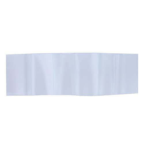 CTM® Inserções de janela de vinil para carteiras estilo acordeão, Transparente.