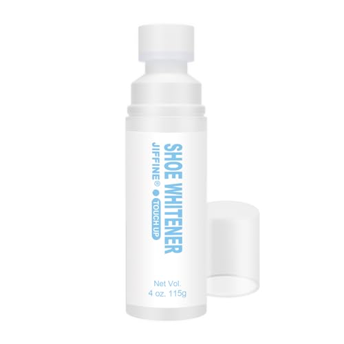 Jiffine Sneaker White Cleaner & Restorer - 4 oz Liquid Cream for White Leather,