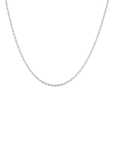 Chaîne en argent sterling au quotidien : collier discret 925 Mtrolls pour tenue de bureau