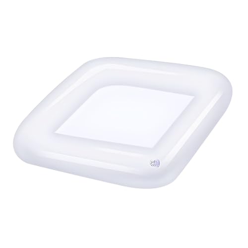 Raffreddatore per bevande, gonfiabile, in vinile, contenitore refrigerante pieghevole, valvola rapida, per insalate, snack, bevande, ciotola da servizio, ideale per feste in piscina, picnic, barbecue