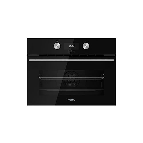 TEKA Horno Compacto Multifunción SurroundTemp con Microondas, Sistema HydroClean ECO, 11 Funciones de Cocinado, 45 cm, HLC 8440 C
