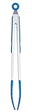 Colourworks CWSSTONGSBLU - Pinzas de cocina de Silicona, 30 cm, color Azul