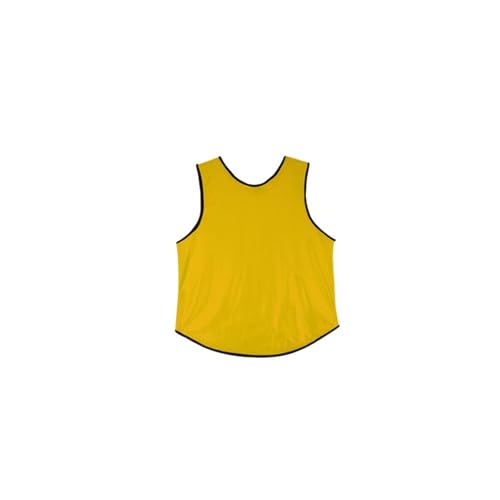 Sports Petos de Entrenamiento Chaleco de entrenamiento de fútbol for equipos deportivos, camisetas de tirantes, pechera de entrenamiento transpirable de secado rápido, chalecos for exteriores(Yellow)