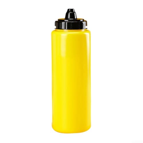 Sport-Trinkflasche mit breiter Öffnung und zwei Trinkoptionen für einen aktiven Lebensstil (1L gelb)