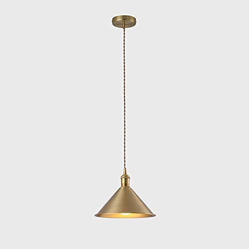 Plafonnier en métal en laiton 1 lumière pour bar, café et salle de bain