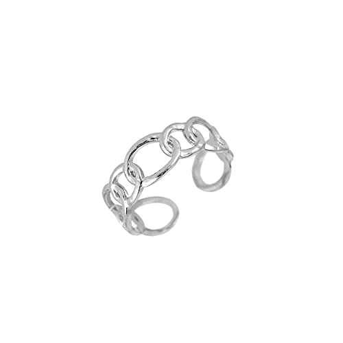 Preisvergleich Produktbild Ring Silber Kettenoptik Edelstahl / Gentle Woman