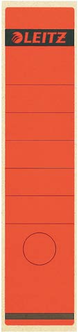 Preisvergleich Produktbild Leitz Rckenschilder selbstklebend, Papier, lang, breit, 10 Stck, rot