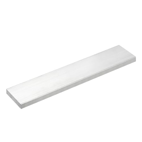 Image of uxcell Square Aluminum Flat Bar, 3 /8 inch Thick 2 inch Width 10 inch Length Square Aluminum Bar 6061 Aluminum Flat Plate, 10 x 50 x 254mm T6511 Solid New Mill Stock for Industrial Building