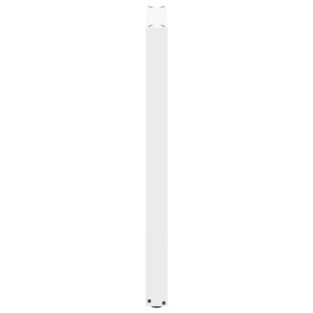 vidaXL Patas para Mesa de Bar en Forma de U (2 Unidades), Color Blanco, 60 x 100-101 cm, Acero