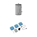 Bundle of GE Appliances 10 Gallon Versatile Plug and Play Electric Hot Water Heater + GE Appliances SmartHQ™ WiFi Water Leak Detector, Personal Security Water Leak Alarm 3-Pack (Battery Included)
